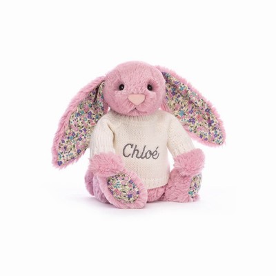 Jellycat Blossom Tulip Bunny with Cream Jumper UK | 18250FWIZ
